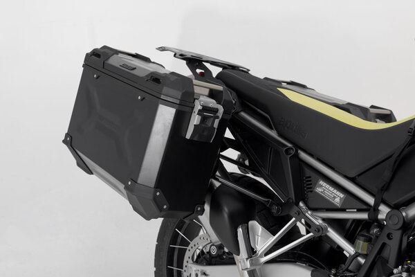 TRAX ADV Aluminium Case System 45/37 litre Aprilia Tuareg 660 (21-) Black