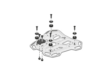 TRAX ADV Top Case System Suzuki SV650/S, SV1000/S Black