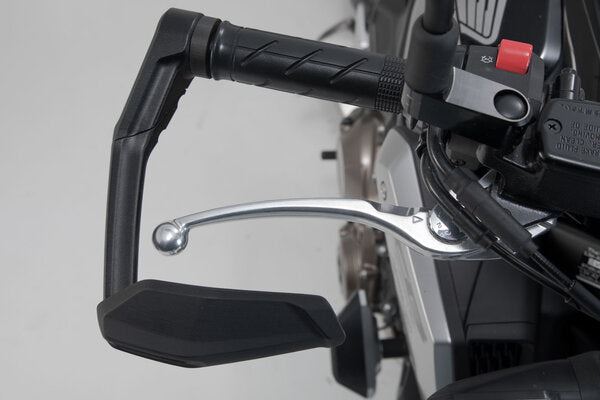Lever Guards Honda CB650R (18-), Kawasaki Z650 (16-) with Wind Protection Black