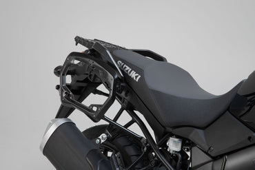 TRAX ADV Aluminium Case System 37/37 litre Suzuki V-Strom 1000 (14-19) Black