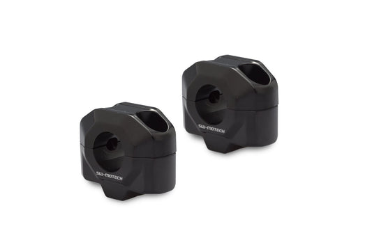 Bar riser for Ø 22 mm handlebar H=20 mm Black