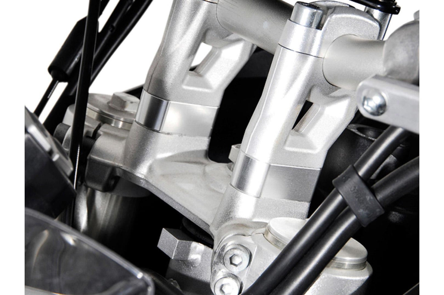 Bar riser H=20 mm Triumph Tiger 800/ 900/ 1200. Silver