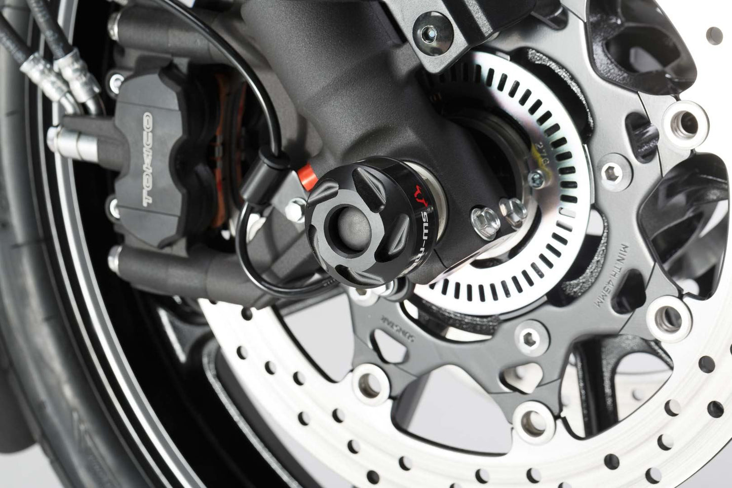 Slider Set for Front Axle Kawasaki V-Strom 1000 (14-19) / 1050 (19-), Yamaha MT-10 Black