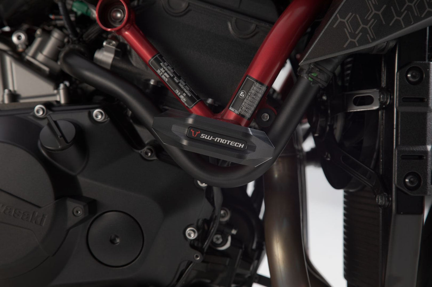 Slider set for frame Black Kawasaki Z H2 (19-)
