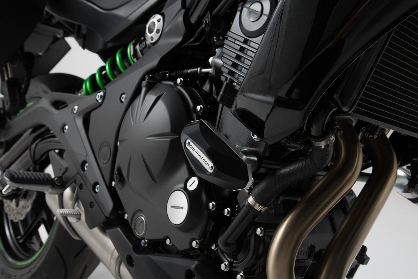 Slider set for frame Black Kawasaki ER-6n (12-16)