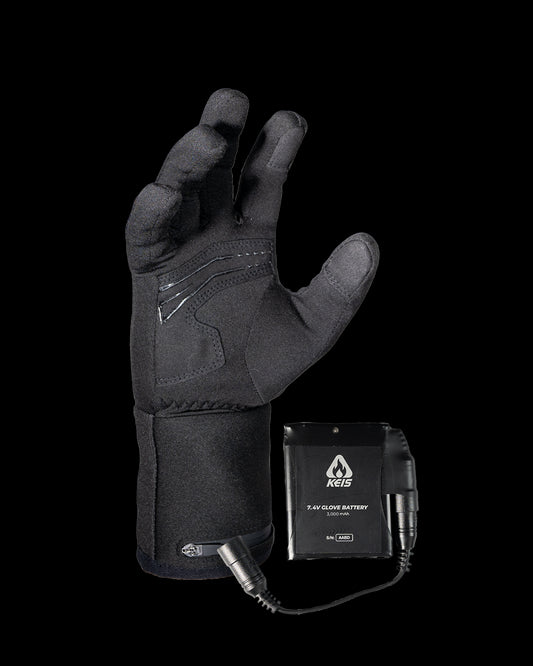 G201 Heated Inner Gloves + 6000mAh 7.4v Battery Set