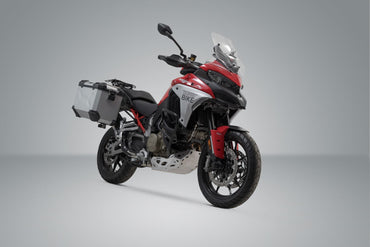 TRAX ADV aluminum case system US model Silver. 45/45 l. Ducati Multistrada V4 (20-).