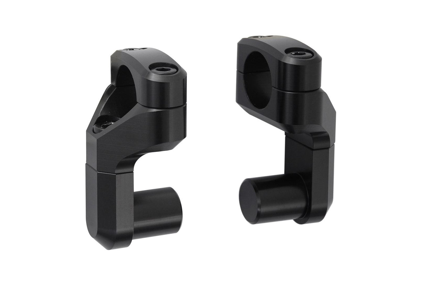 Vario bar back for Ø 22 mm handlebar Up/back variable. Black