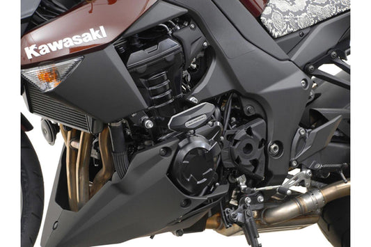 Slider set for frame Black Kawasaki Z 1000 (10-)