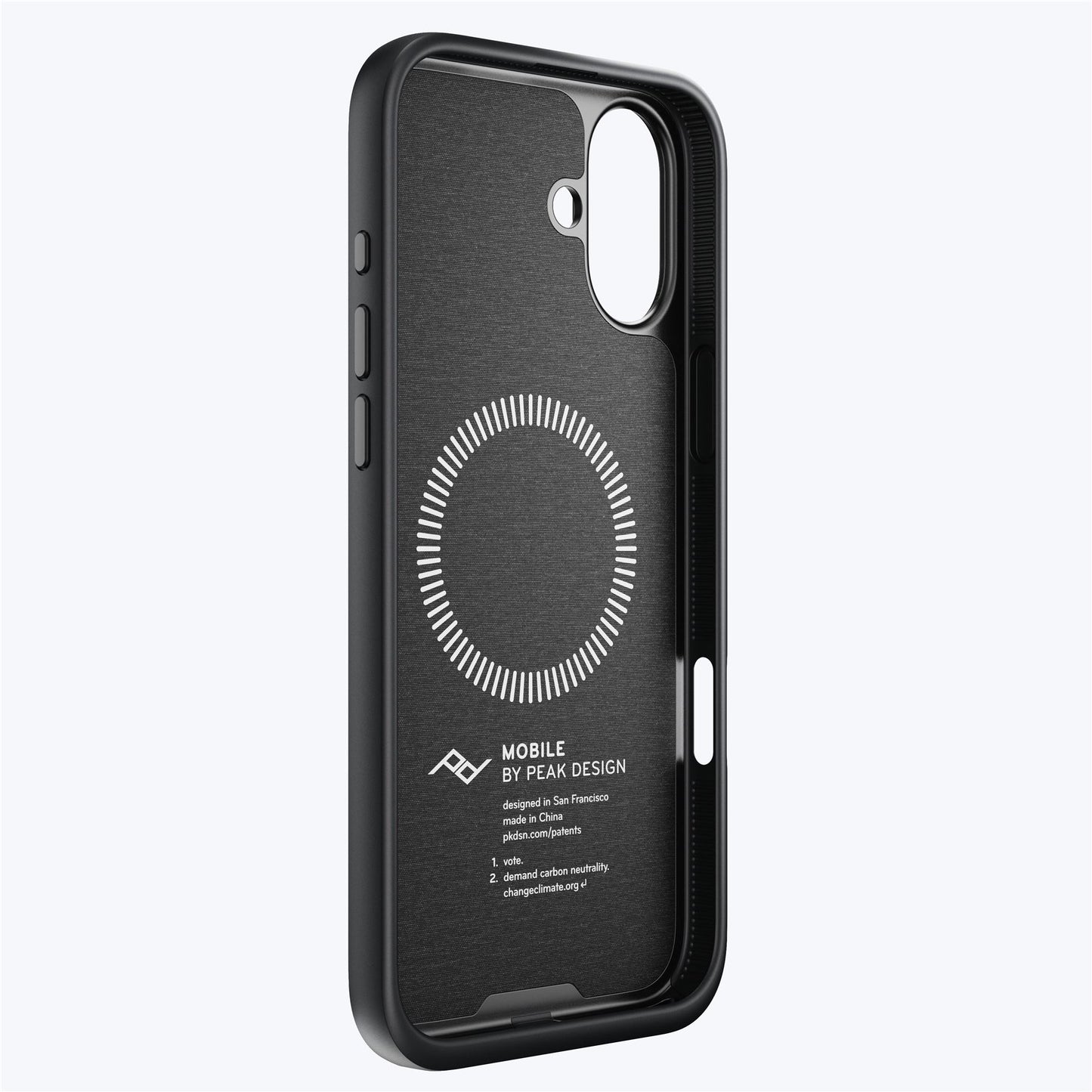 Mobile Everyday Fabric Case iPhone 16 Plus Charcoal