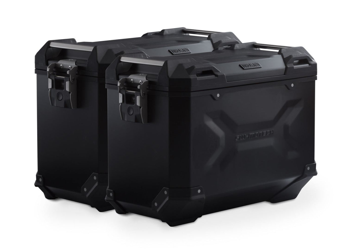 TRAX ADV Aluminium Case System 45/45 litre KTM 990 SM / SM-T / SM-R / 950 SM Black