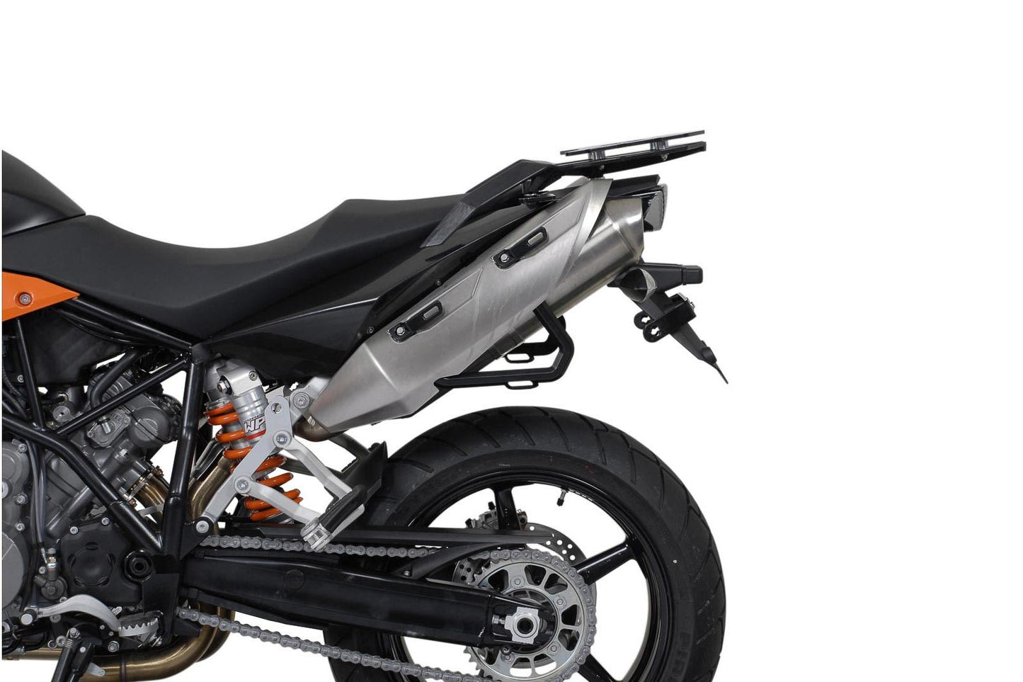 TRAX ADV Aluminium Case System 45/45 litre KTM 990 SM / SM-T / SM-R / 950 SM Black