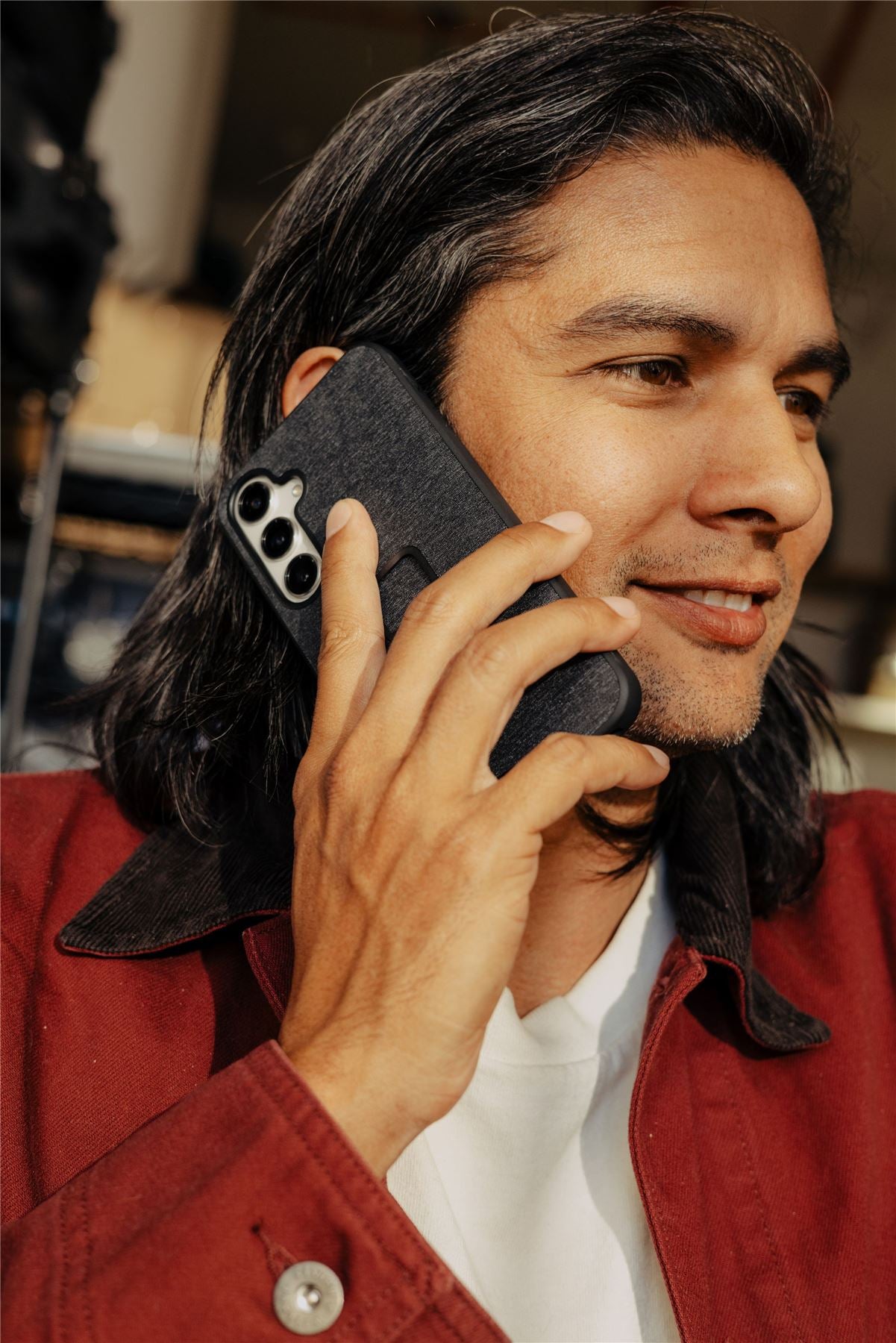 Mobile Everyday Fabric Case Samsung Galaxy S24+ Charcoal