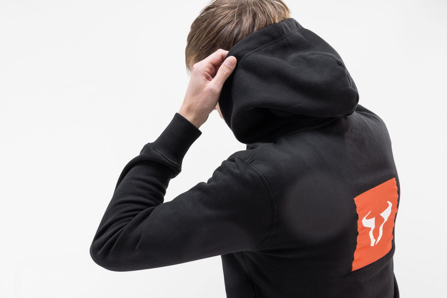 Hoodie Core Line. Black. Unisex. Size 3XL.