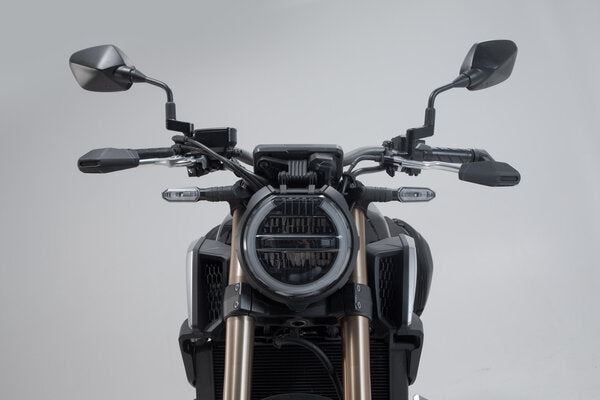 Lever Guards Honda CB650R (18-), Kawasaki Z650 (16-) with Wind Protection Black