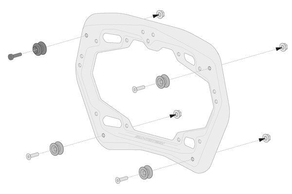 AERO ABS Side Case System 2x25 litre BMW F 750 GS F 850 GS/Adv (17-)