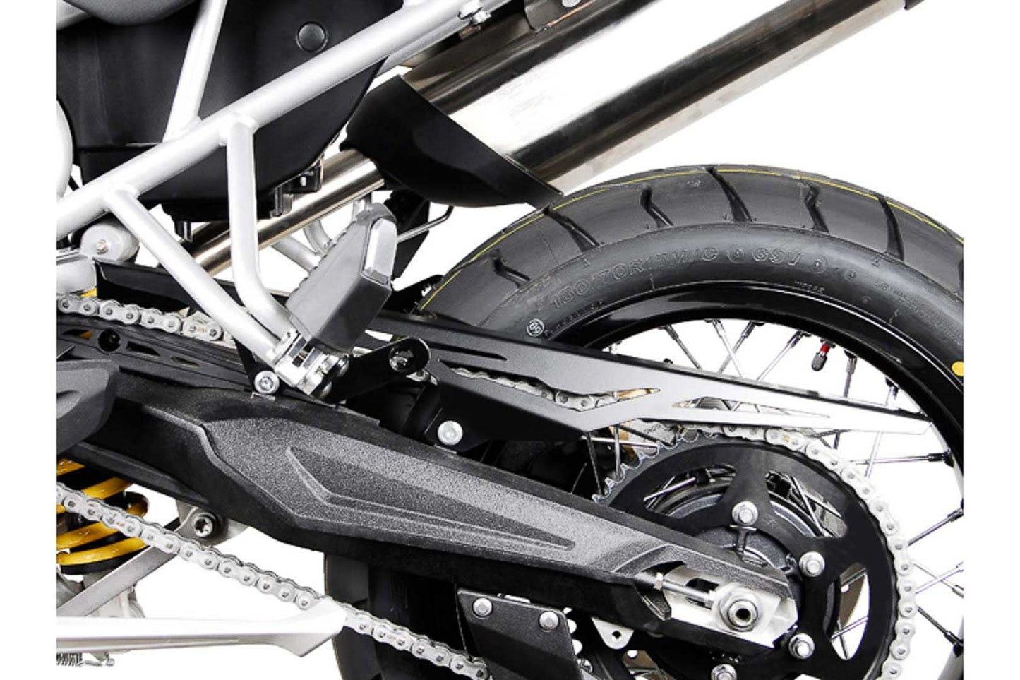 Chain guard Triumph Tiger 800 models (10-). Black