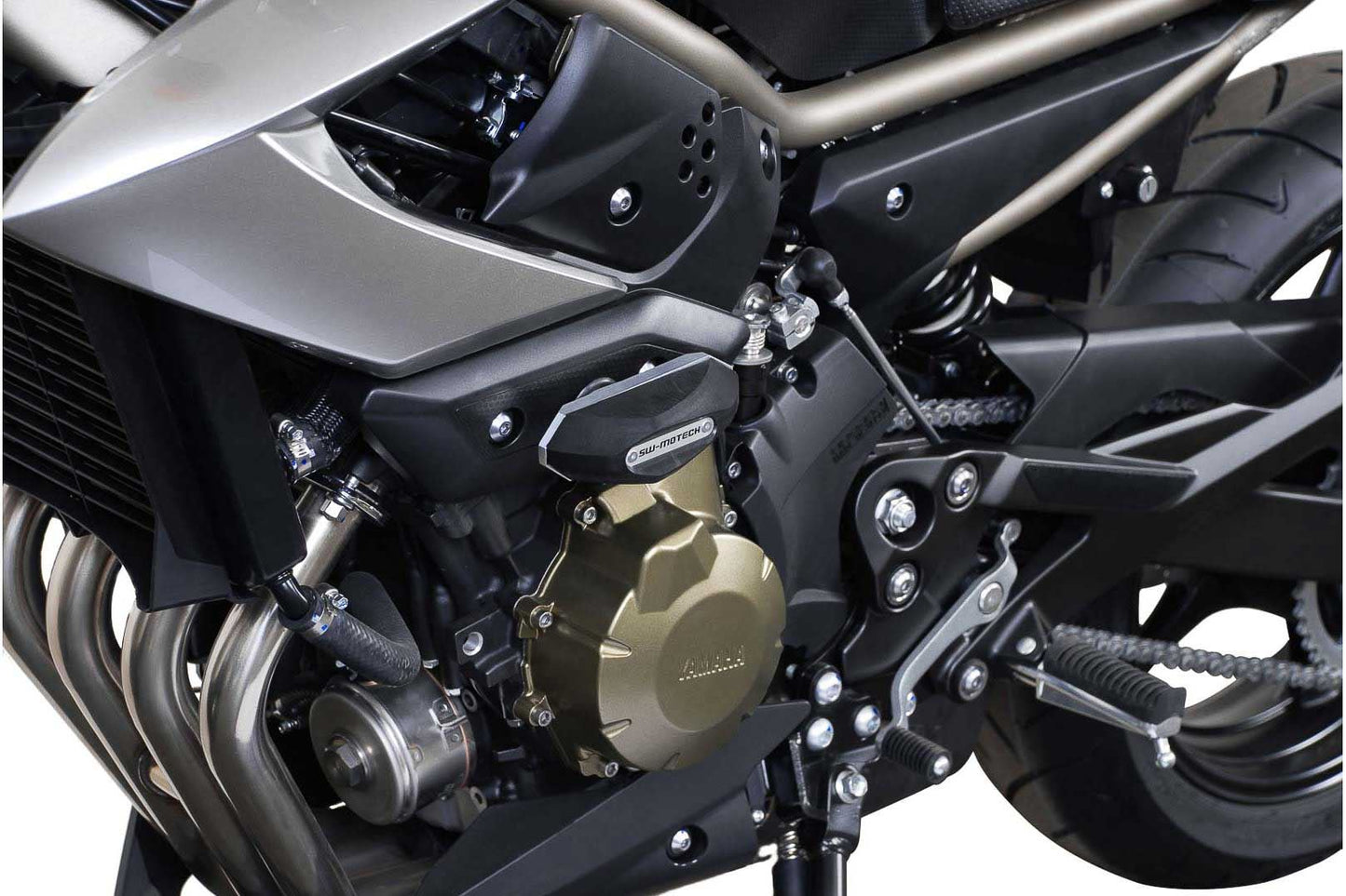 Slider set for frame Black Yamaha XJ6 (08-12) / XJ6 Diversion (08-)