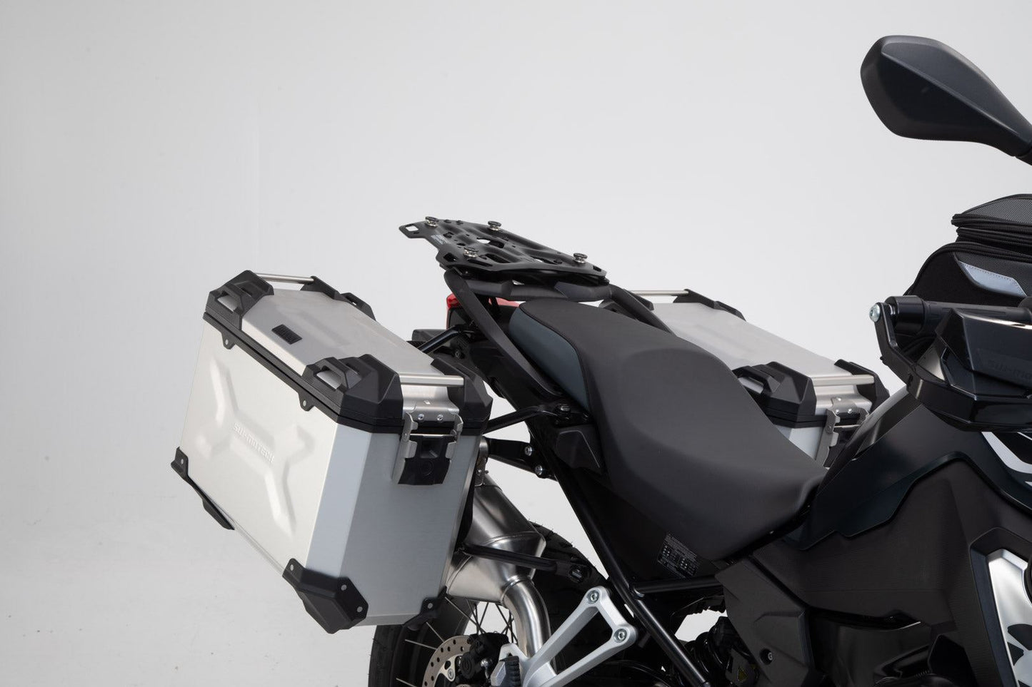 TRAX ADV Aluminium Case System 45/37 litre BMW F750GS, F850GS/Adv (17-) Silver