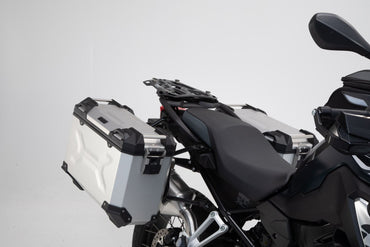 TRAX ADV Aluminium Case System 45/37 litre BMW F750GS, F850GS/Adv (17-) Silver