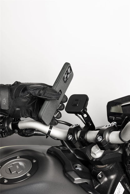 Mobile Motorcycle Mount Bar Mount v2: Charging Black