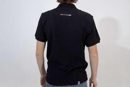 Polo shirt Core Line. Black. Men. Size XL.