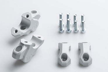 Bar back H=32 mm Back 25 mm BMW models. Silver