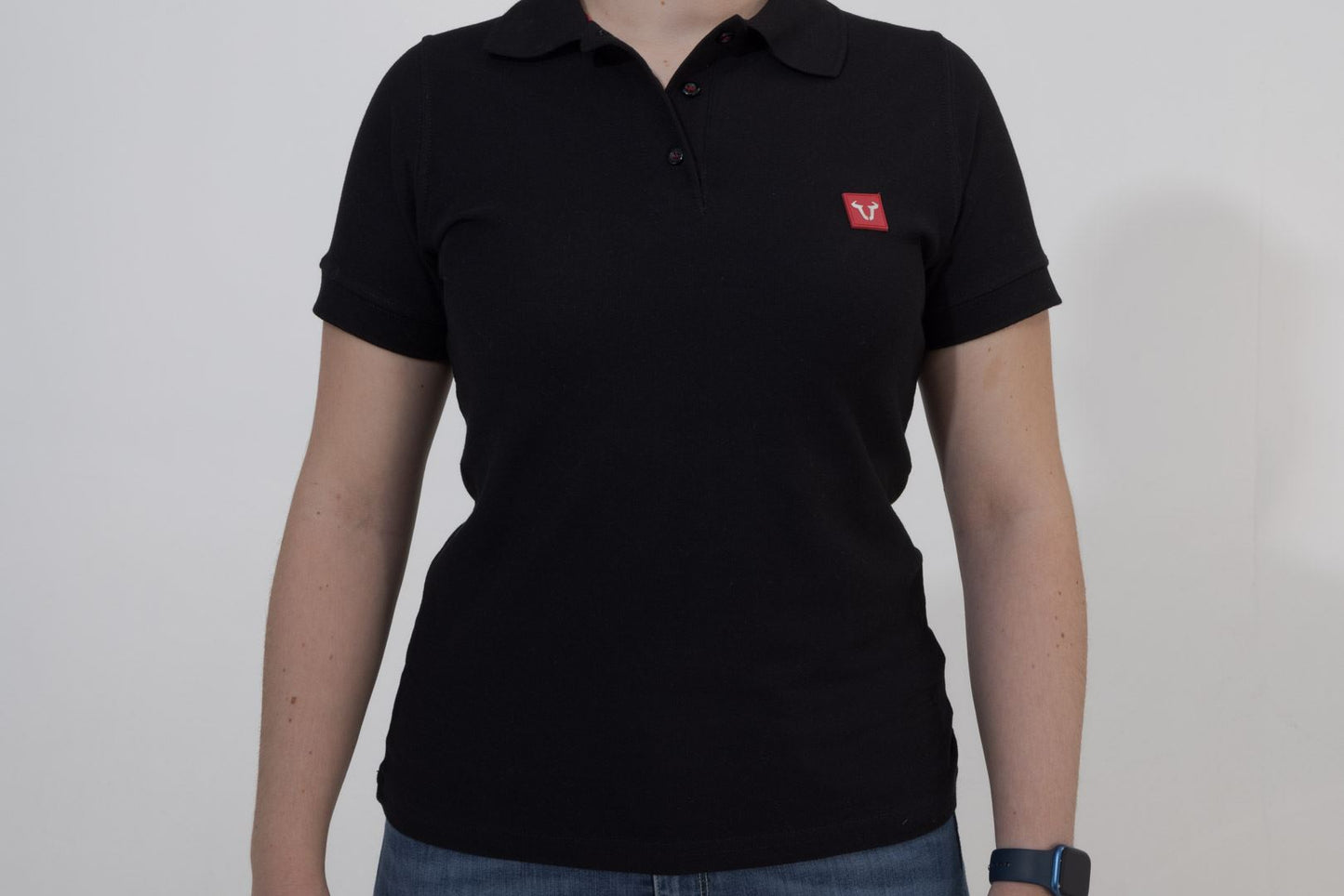 Polo shirt Core Line. Black. Women. Size M.