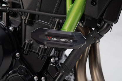 Slider set for frame Black Kawasaki Z650 (16-)