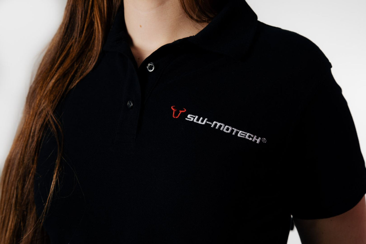 Team polo shirt Core Line. Black. Women. Size 2XL.