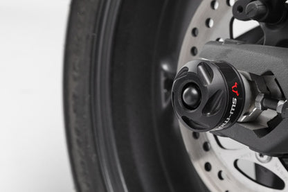 Slider Set for Rear Axle Triumph Street Triple (12-) / Rx, Daytona (15-) Black