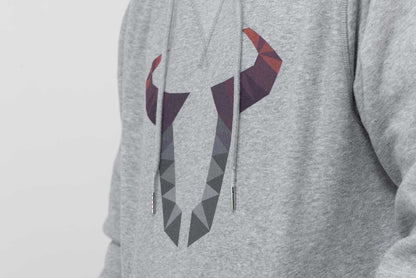 Hoodie Street Line. Grey. Unisex. Size S.