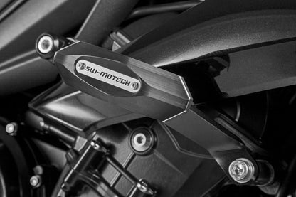Slider set for frame Black Triumph Street Triple (12-) / Rx (15-)