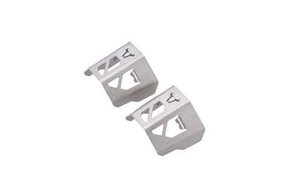 EVO Headlight Guard with protection Silver with engraved Bull logo