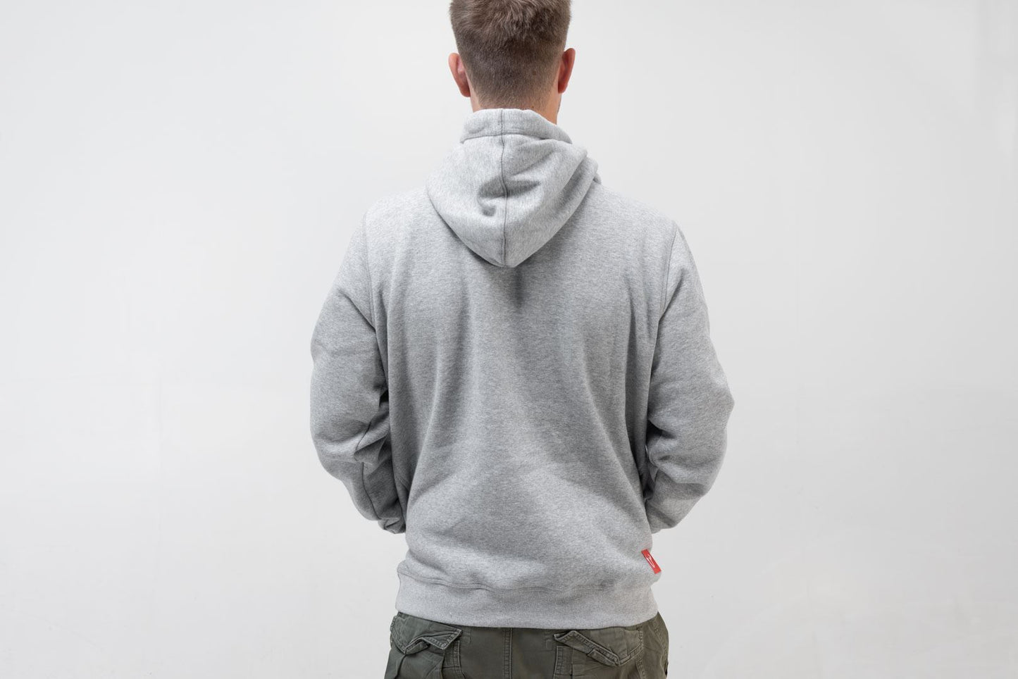 Hoodie Street Line. Grey. Unisex. Size S.