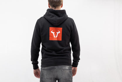 Hoodie Core Line. Black. Unisex. Size XXL.
