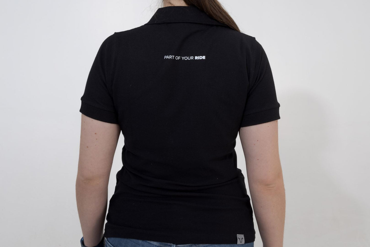Polo shirt Core Line. Black. Women. Size XS.