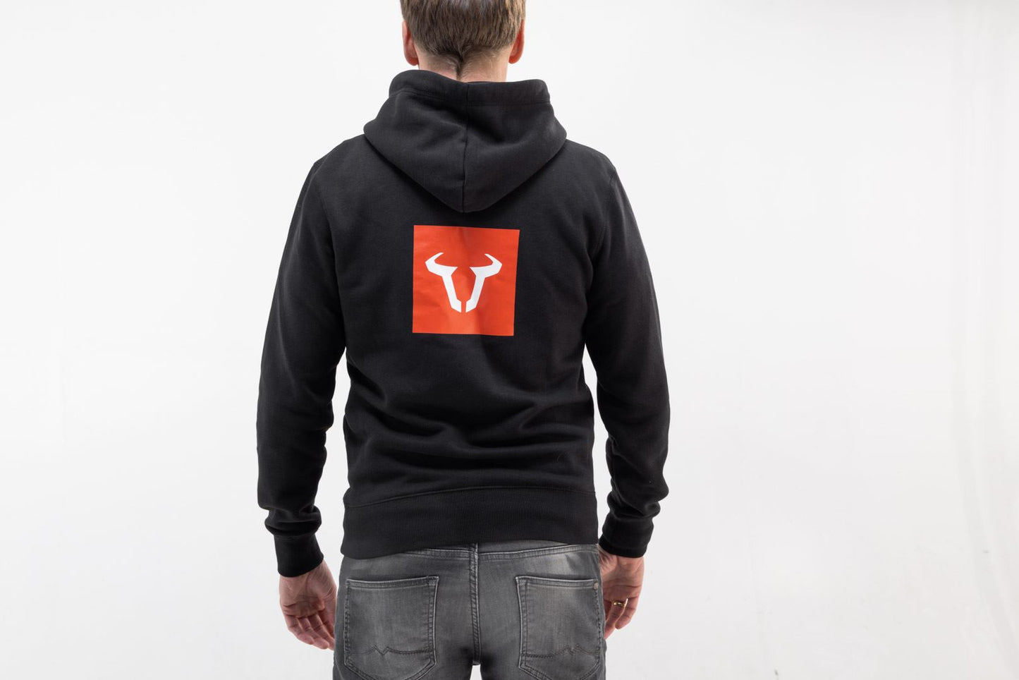 Hoodie Core Line. Black. Unisex. Size XS.