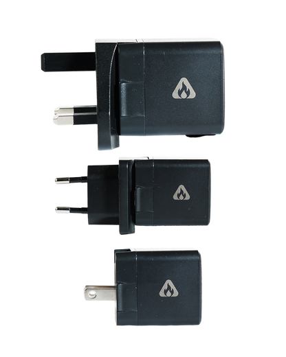 30W Multinational Fast Charger (UK, EU, US) for 5000mAh Battery