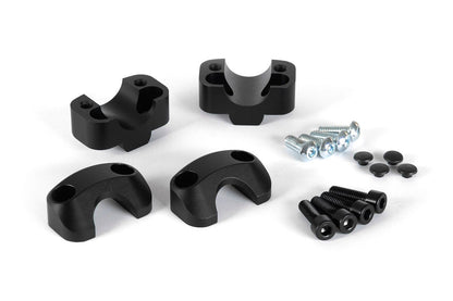 Bar converter Ø 22mm to Ø 28mm h 20 mm Black