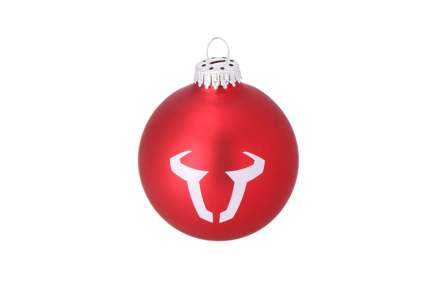 SW-MOTECH Christmas bauble 8 cm. Made of glass. Red. With logo.