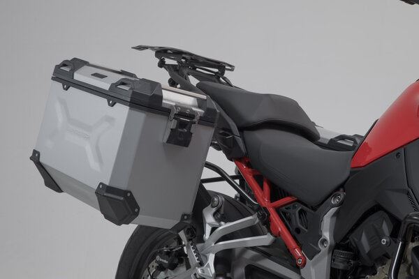 TRAX ADV Aluminum Case System 45/45 liter Ducati Multistrada V4 (20-) Silver