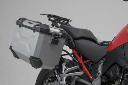 TRAX ADV Aluminum Case System 45/45 liter Ducati Multistrada V4 (20-) Silver