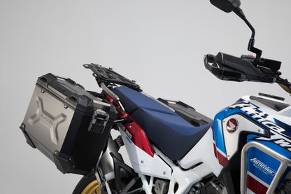 TRAX ADV Aluminium Case System 45/37 litre Honda CRF1000L / Adv Sports (18-) Black