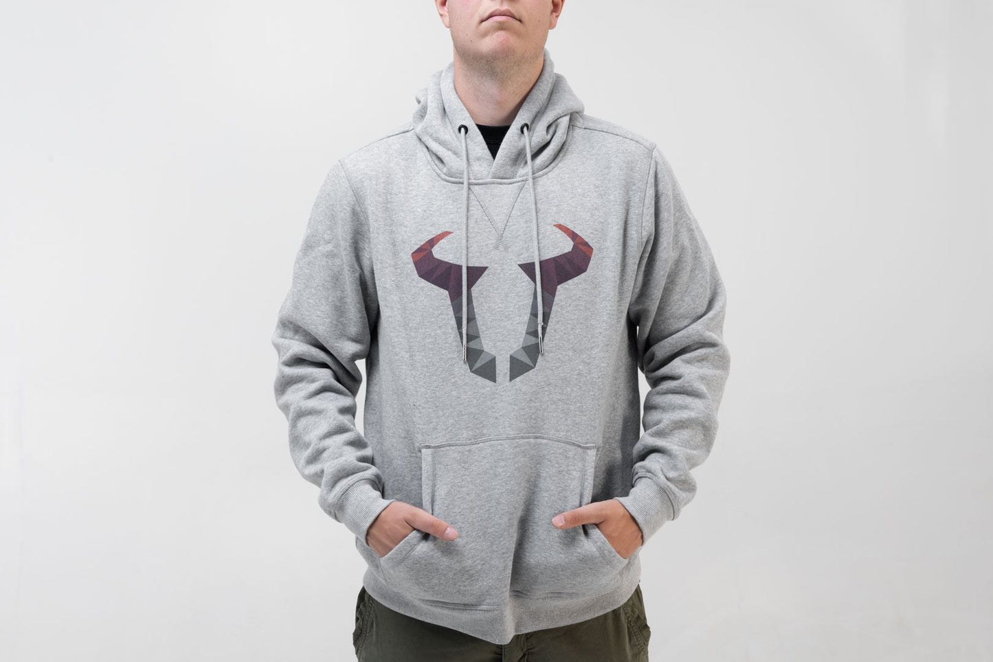 Hoodie Street Line. Grey. Unisex. Size XXL.