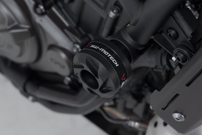Slider set for frame Black Yamaha XSR700 (15-)