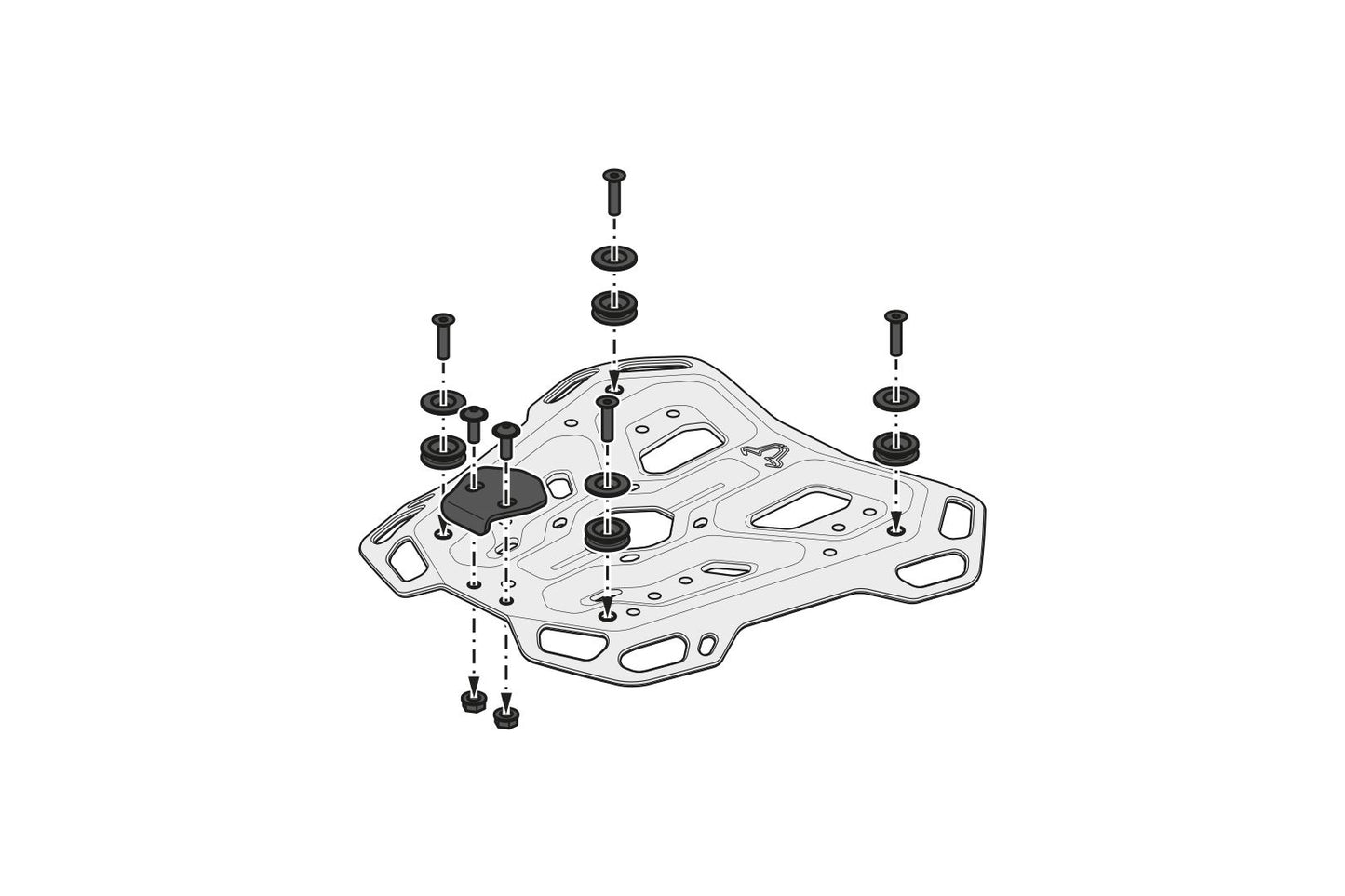 TRAX ADV top case system Black. Honda CL500 (22-).
