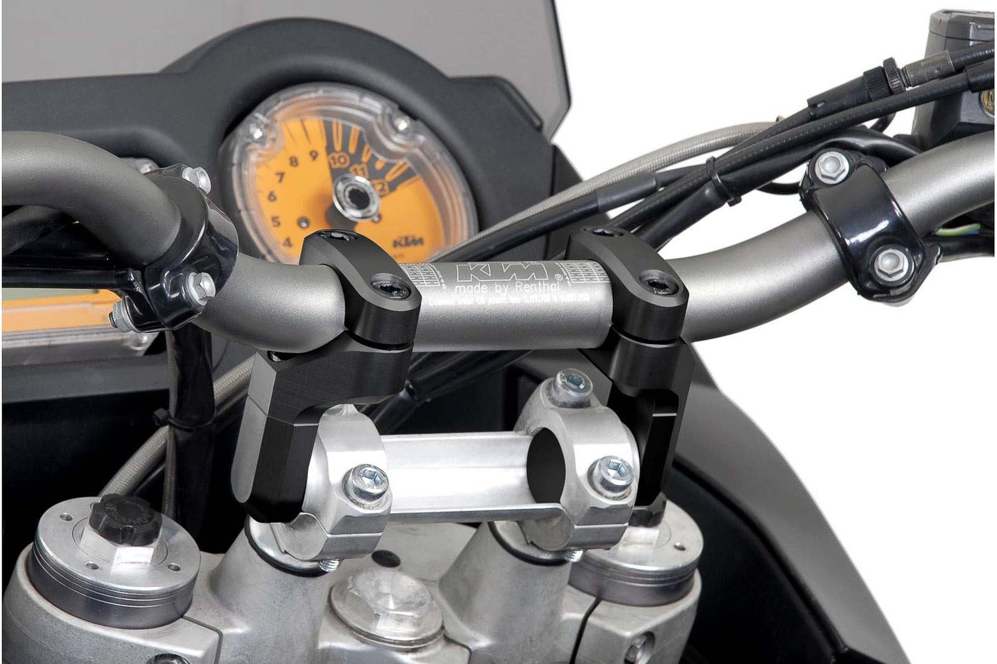 Vario bar back for Ø 28 mm handlebar Up/back variable. Black