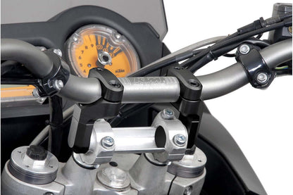 Vario bar back for Ø 28 mm handlebar Up/back variable. Black