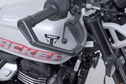 Lever guards Black. Triumph Tracker 400 (25-).